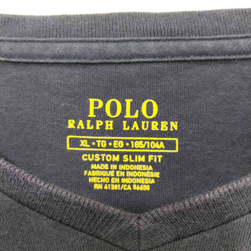 ポロラルフローレン POLO RALPH LAUREN ポニー刺繍 VネックTシャツ メンズ JPN:XL