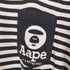 エーエイプバイアベイシングエイプ AAPE BY A BATHING APE プリントボーダーポケットTシャツ メンズ M