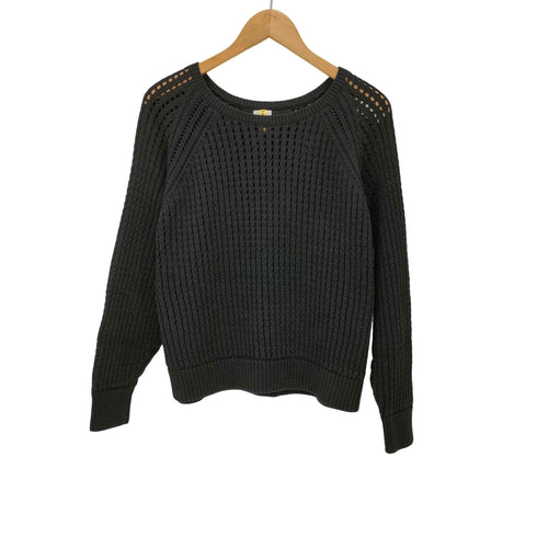 グリーンレーベルリラクシング GREEN LABEL RELAXING リネンライク メッシュ プルオーバー ニット レディース
