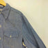 70S HATHAWAY デカ襟 フラップポケット ウエストベルト シャツ ジャケット メンズ import:L