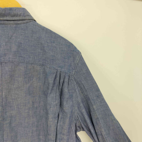 70S HATHAWAY デカ襟 フラップポケット ウエストベルト シャツ ジャケット メンズ import:L
