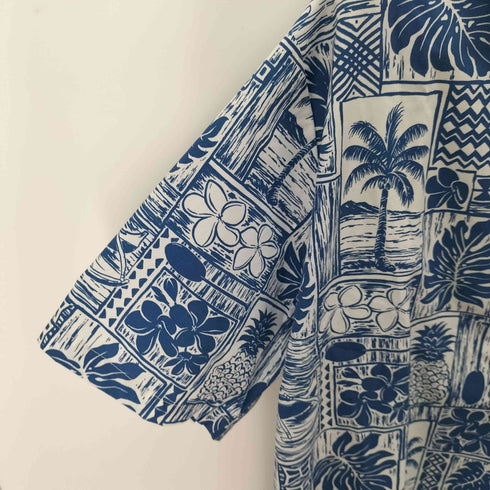 ハワイアンオリジナル The Hawaiian Original ハワイ製 コットン アロハシャツ メンズ import:L