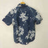 MAJUN 花 リーフ ボタンダウン ハワイアンシャツ メンズ JPN:XL