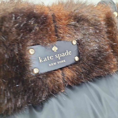 ケイトスペードニューヨーク kate spade NEW YORK キルティング ナイロン エナメル フェイクファー トート バッグ レディース