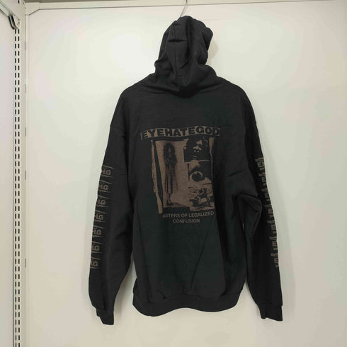 DOPESICK スラッジメタル アートワーク プリント ジップアップ パーカー メンズ import:L
