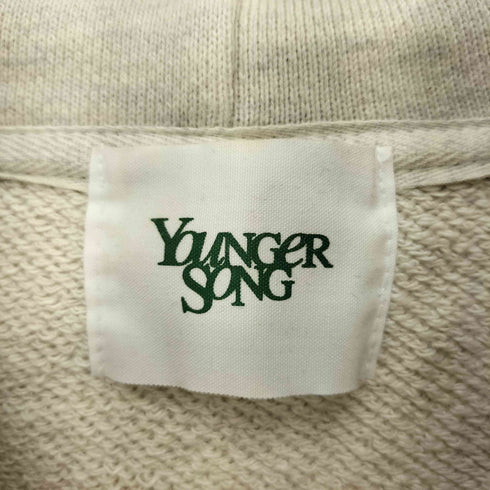 ヤンガーソング Younger Song YS max weight zip hoody ロゴ刺繍 ジップアップパーカー メンズ L