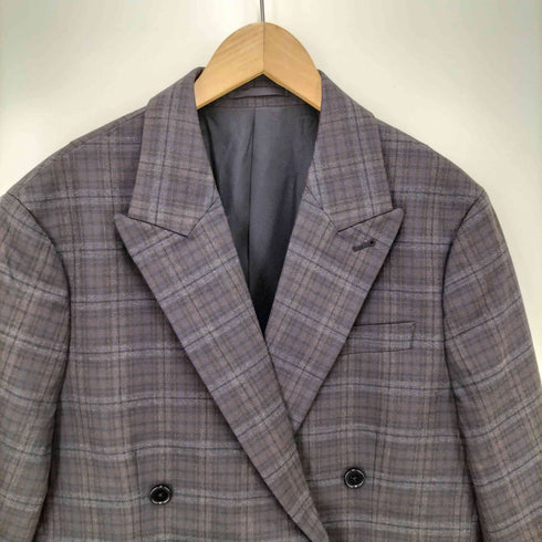 オールセインツ ALLSAINTS チェック柄 ダブルブレストテーラードジャケット メンズ US:38