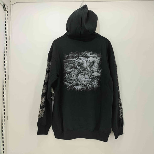 GENEROSITY OF THE DECEASED ブルータルデスメタル アートワーク プリント プルオーバー パーカー メンズ import:L