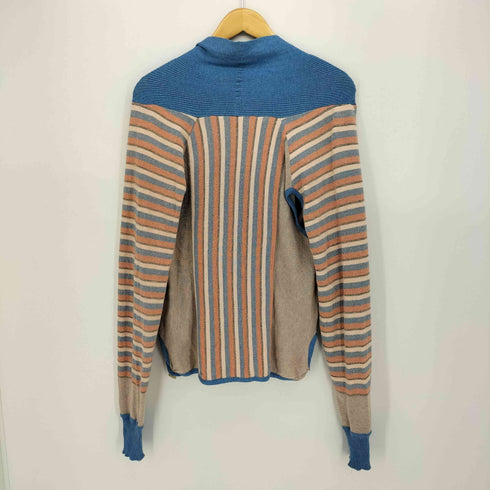 ヴィヴィアンウエストウッドロンドン Vivienne Westwood LONDON 00S イタリア製 ロゴ刺繍 ストライプ デザイン カーディガン ライカ期 メンズ import:S