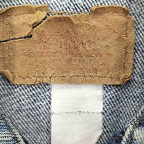 リーバイス Levis 80-90S USA製 紙パッチ 4th ボタン裏511 刻印 エルパソ工場 デニム ジャケット メンズ