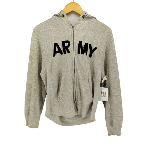 ユーエスアーミー U.S. ARMY 90S ファー付き カスタム ジップアップ パーカー ロケットタロン メンズ import:S