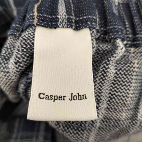 キャスパージョン CASPER JOHN Belted check denim pants メンズ JPN:S