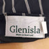 GLENISLA 英国製 ストライプ カウレザーウエストベルト ウール コットン ラップスカート レディース 34