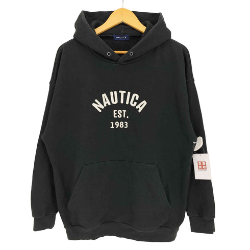 ノーティカ NAUTICA Patch Arch Logo Sweat Hoodie/フェルトパッチ アーチロゴ スウェットフーディ メンズ JPN:L