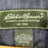 エディーバウアー Eddie Bauer 袖ポケット ステッチデザイン フーデッド スタンドネック デニム ジャケット メンズ import:L