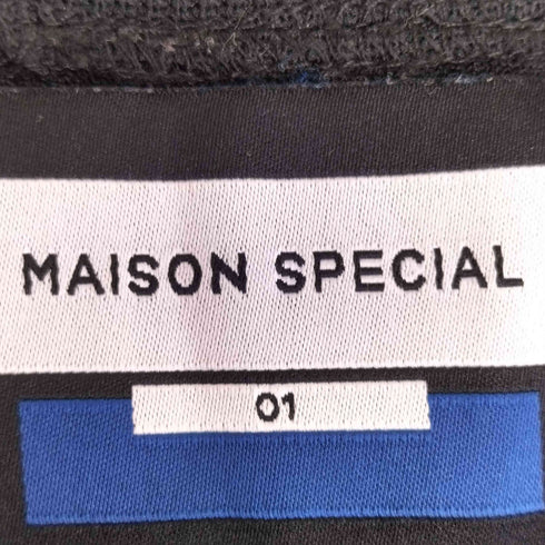 メゾンスペシャル MAISON SPECIAL 《UNISEX》Prime-Over Crochet Line Crew Neck Track Pullover/プライムオーバークロシェラインクルーネックトラックプルオーバー メンズ JPN:1