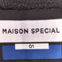 メゾンスペシャル MAISON SPECIAL 《UNISEX》Prime-Over Crochet Line Crew Neck Track Pullover/プライムオーバークロシェラインクルーネックトラックプルオーバー メンズ JPN:1