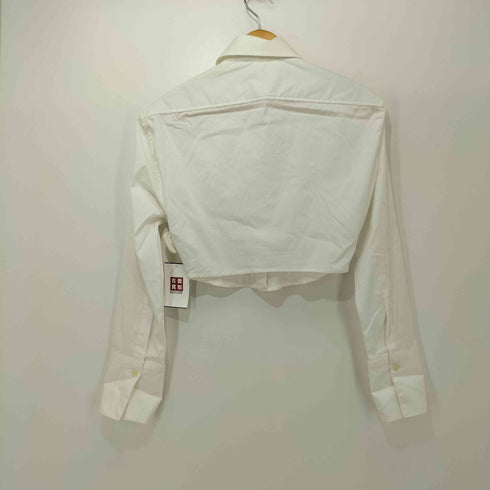 ザラ ZARA クロップド ロングスリーブシャツ レディース import:XS