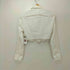 ザラ ZARA クロップド ロングスリーブシャツ レディース import:XS