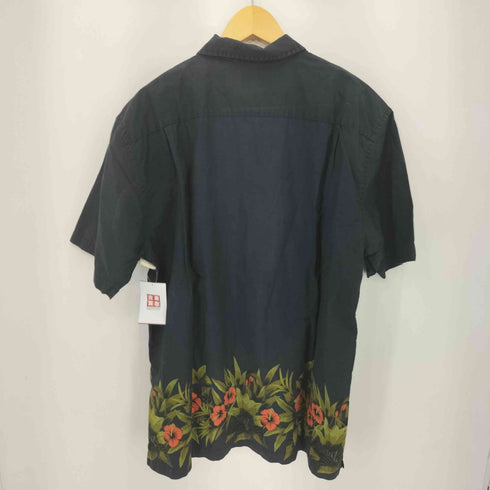 ギャップ Gap OLD オールド ハイビスカスデザイン 半袖シャツ メンズ L
