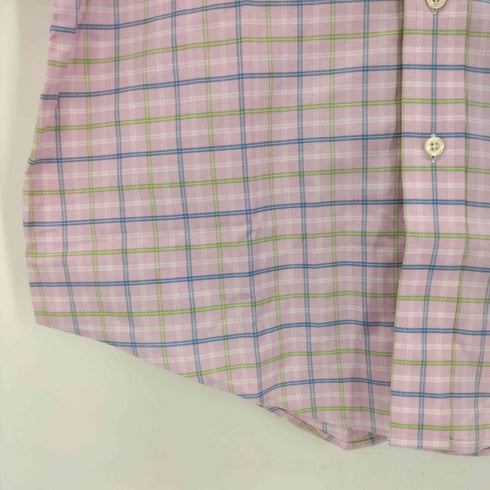 ブルックスブラザーズ BROOKS BROTHERS チェック柄 半袖ボタンダウンシャツ メンズ JPN:M