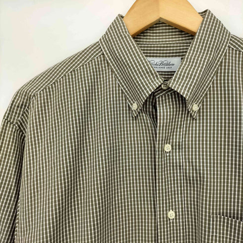 ブルックスブラザーズ BROOKS BROTHERS チェック柄 長袖ボタンダウンシャツ メンズ 16-32/33