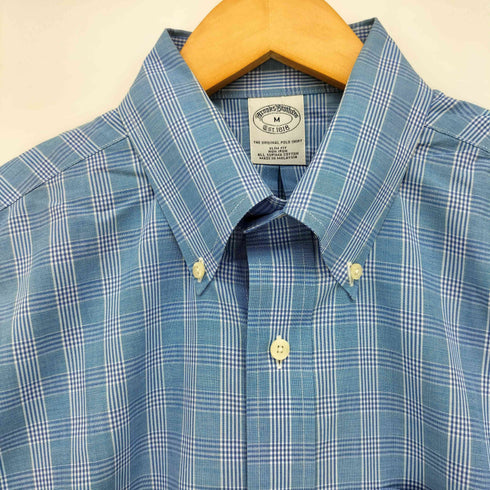 ブルックスブラザーズ BROOKS BROTHERS チェック柄 半袖ボタンダウンシャツ メンズ JPN:M