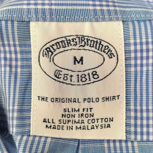 ブルックスブラザーズ BROOKS BROTHERS チェック柄 半袖ボタンダウンシャツ メンズ JPN:M