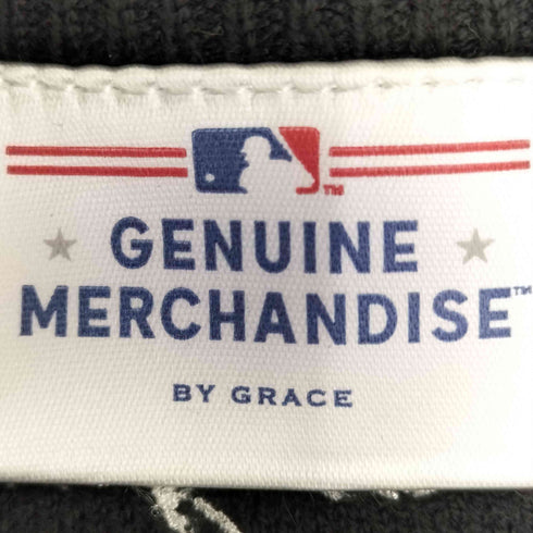 ジェニュインマーチャンダイズ GENUINE MERCHANDISE ロゴ刺繍 ニットカーディガン メンズ FREE