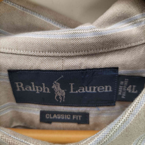 ラルフローレン RALPH LAUREN CLASSIC FIT ポニー刺繍 ボタンダウンシャツ ビッグサイズ メンズ 4L