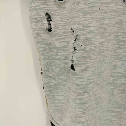 メイルアンドコー MALE & Co. 00S ダメージ加工 フェイクレイヤード カットソー Y2K メンズ import:M