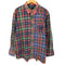 ラルフローレン RALPH LAUREN 90-00S ポニー無し マチ付き ボタンダウンシャツ ビッグサイズ タータンチェック メンズ XXXL