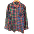 ラルフローレン RALPH LAUREN 90-00S ポニー無し マチ付き ボタンダウンシャツ ビッグサイズ タータンチェック メンズ XXXL
