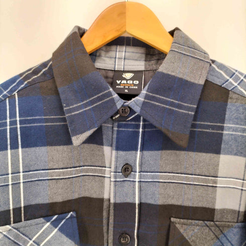 YAGO FLANNEL QUILTING JACKET フランネル キルティング シャツ ジャケット メンズ import:XL