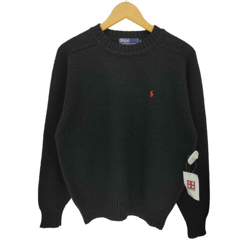 ポロバイラルフローレン Polo by RALPH LAUREN 香港製 ポニー刺繍 ウール100 クルーネックニット メンズ JPN:M
