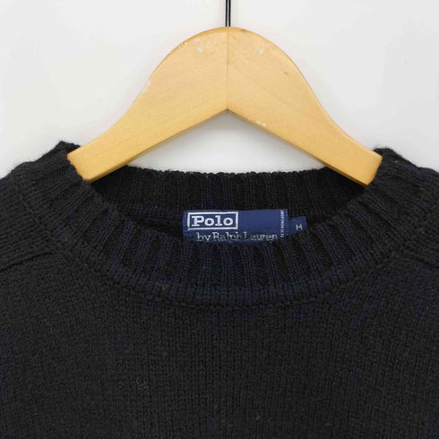 ポロバイラルフローレン Polo by RALPH LAUREN 香港製 ポニー刺繍 ウール100 クルーネックニット メンズ JPN:M