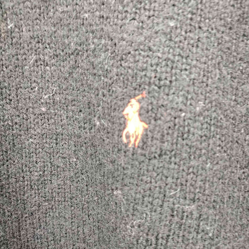 ポロバイラルフローレン Polo by RALPH LAUREN 香港製 ポニー刺繍 ウール100 クルーネックニット メンズ JPN:M