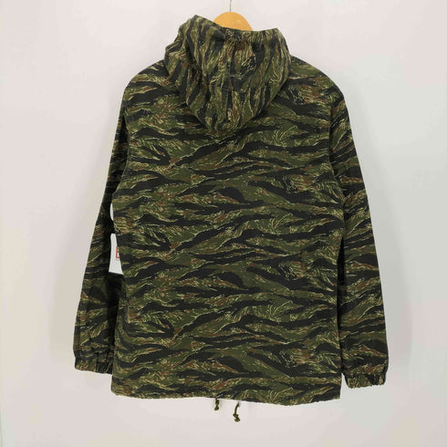 インターブリード INTERBREED タイガーストライプ カモ ジップアップ ミリタリー パーカー ジャケット メンズ import:XL