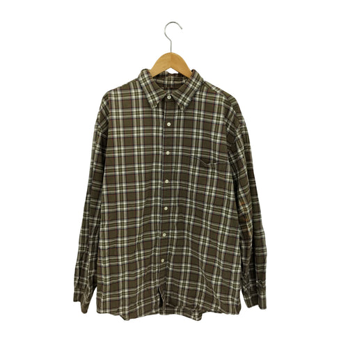 エディーバウアー Eddie Bauer 90s 白タグ チェック柄 BD長袖シャツ メンズ L