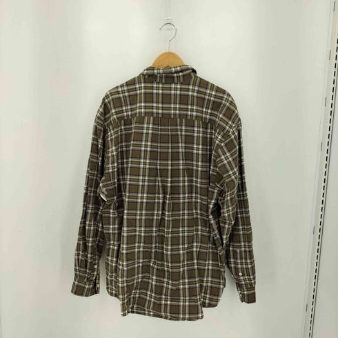 エディーバウアー Eddie Bauer 90s 白タグ チェック柄 BD長袖シャツ メンズ L