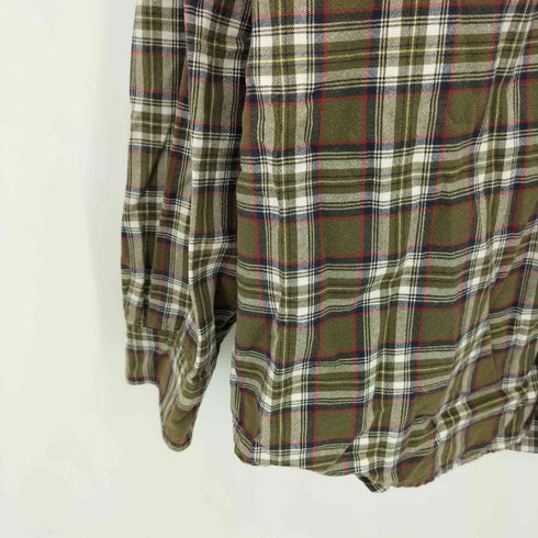 エディーバウアー Eddie Bauer 90s 白タグ チェック柄 BD長袖シャツ メンズ L