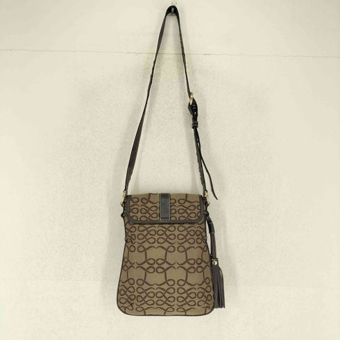 ランセル LANCEL 総柄刺繍ショルダーバッグ レディース