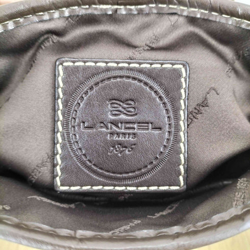 ランセル LANCEL 総柄刺繍ショルダーバッグ レディース