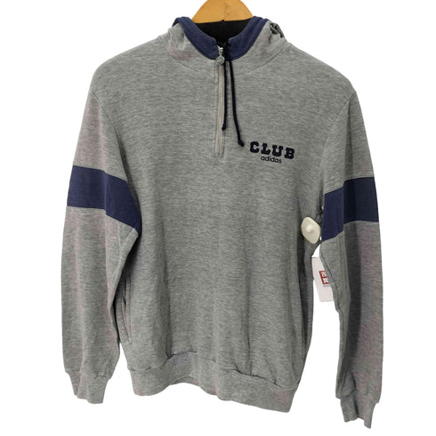 アディダス adidas 70s-80s CLUB adidas ハーフジップ プルオーバーパーカー レディース JPN:M