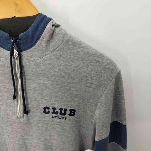 アディダス adidas 70s-80s CLUB adidas ハーフジップ プルオーバーパーカー レディース JPN:M