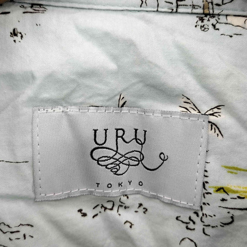 ウル URU Open collar S/S shirts オープンカラー レーヨン混 半袖シャツ メンズ 2