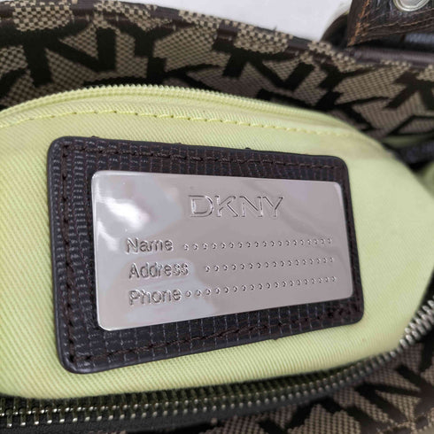 ダナキャランニューヨーク DKNY Y2K ロゴモノグラム柄 ハンドバッグ レディース