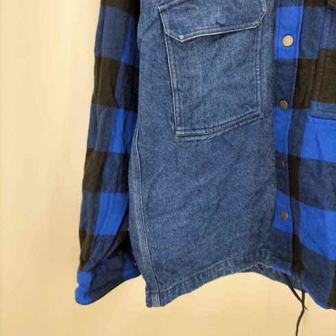 トミージーンズ tommy jeans デニムミックスオーバーシャツ メンズ JPN:S