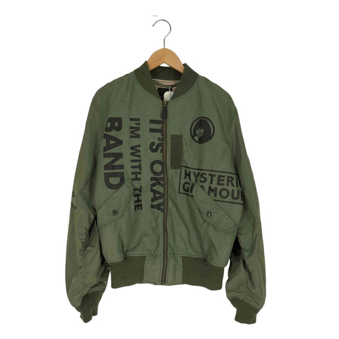 ヒステリックグラマー HYSTERIC GLAMOUR LOGO SCRATCH MA-1 メンズ JPN:M