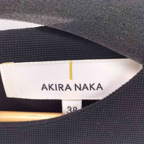 アキラナカ AKIRA NAKA レーヨン混 フリル シアー スリーブ ワッフル ワンピース レディース JPN:38